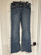 7 For All Mankind SZ 29 Flare Jeans Blue Medium Wash EUC READ