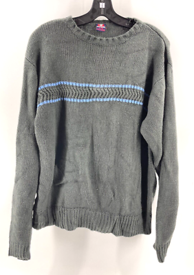 Vintage 90s Y2K Ferruche Men's Gray Long Sleeve Knit Sweater Vintage 90s Y2K Ferruche Men's Gray Long Sleeve Knit Sweater