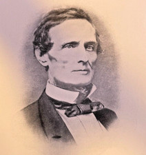 1912 Vintage Illustration Jefferson Davis President of the Confederacy