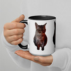 Devon Rex Cat Mug – Realistic Cat Lover Gift – White Ceramic Mug
