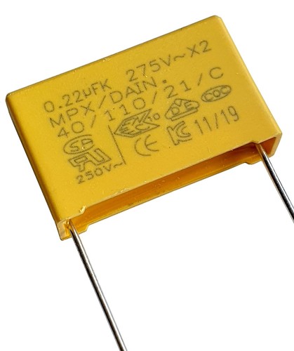 1.0uF 275v X2 MPX 40/110/21 Suppressor Capacitor Pitch 22mm Flexi 1uF –ref:cx832 - Foto 11