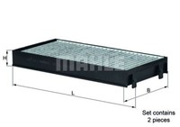 Knecht Mahle Innenraumfilter Pollenfilter Aktivkohlefilter LAK 221/S