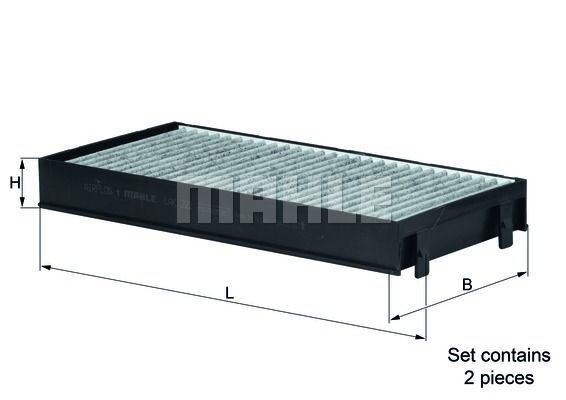Knecht Mahle Innenraumfilter Pollenfilter Aktivkohlefilter LAK 221/S-image