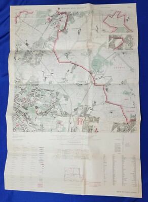 Berlin Crisis Maps 4 Sectors - Berlin and Vicinity Map - Rev 1972-1975 (4 Maps)
