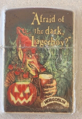 Hobgoblin Lager Beer Flip Top Halloween Lighter - Afraid of the Dark Lagerboy