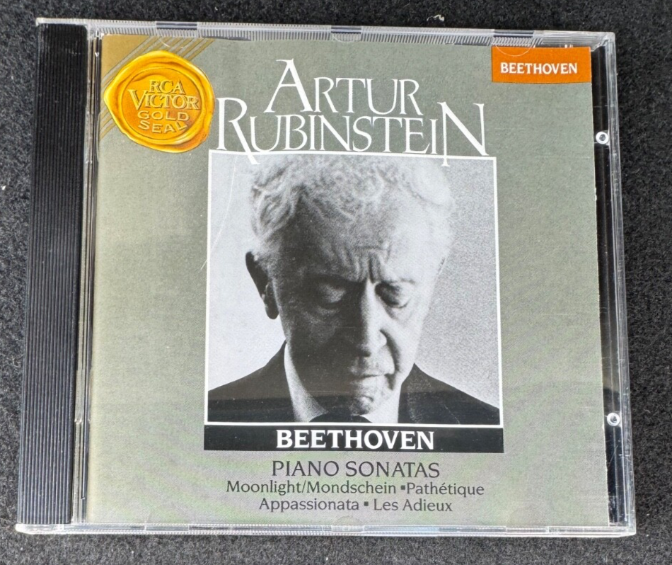 Beethoven Piano Sonatas Moonlight Pathetique etc Rubinstein RCA CD