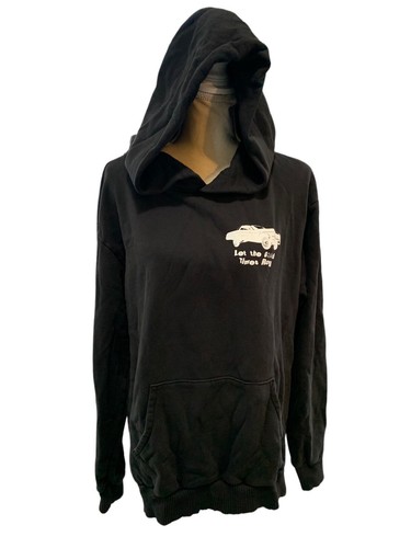 Pasadena Leisure Club Hoodie Men L Black Classic Car Good Times Roll Graphic USA - Picture 4 of 8