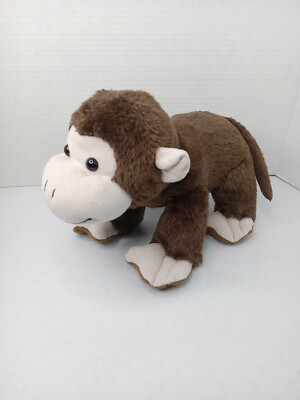 Fiesta Walk Your Petz Brown Monkey Soft Plush Stuffed Animal 10.5'' Long A43518