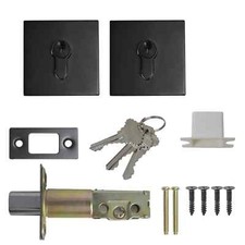 Probrico Matte Black Square Double Cylinder Deadbolt Lock. 2 Matching Available 