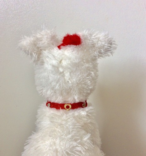 heart dog collar red cat collar gold kitten diamante x small teacup chihuahua - Picture 3 of 4