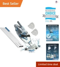 Versatile Pool Vacuum - Cordless, 50µ Fine+Slow, XTROVAC With Pole - 40mins