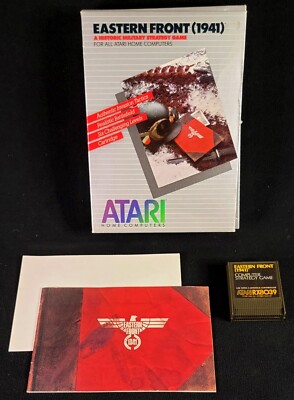 Eastern Front (1941) (Atari 400 800, 1983) CIB w/ Map Untested