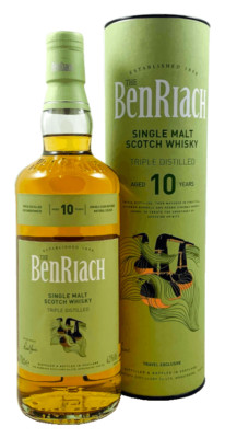 (50,38 /l) Benriach 10 Years Triple Distilled Single Malt Scotch Whisky 43% 0,7l