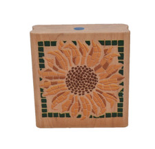 Rubber Stampede A848E Sunflower Mosaic Wood Mounted Rubber Stamp