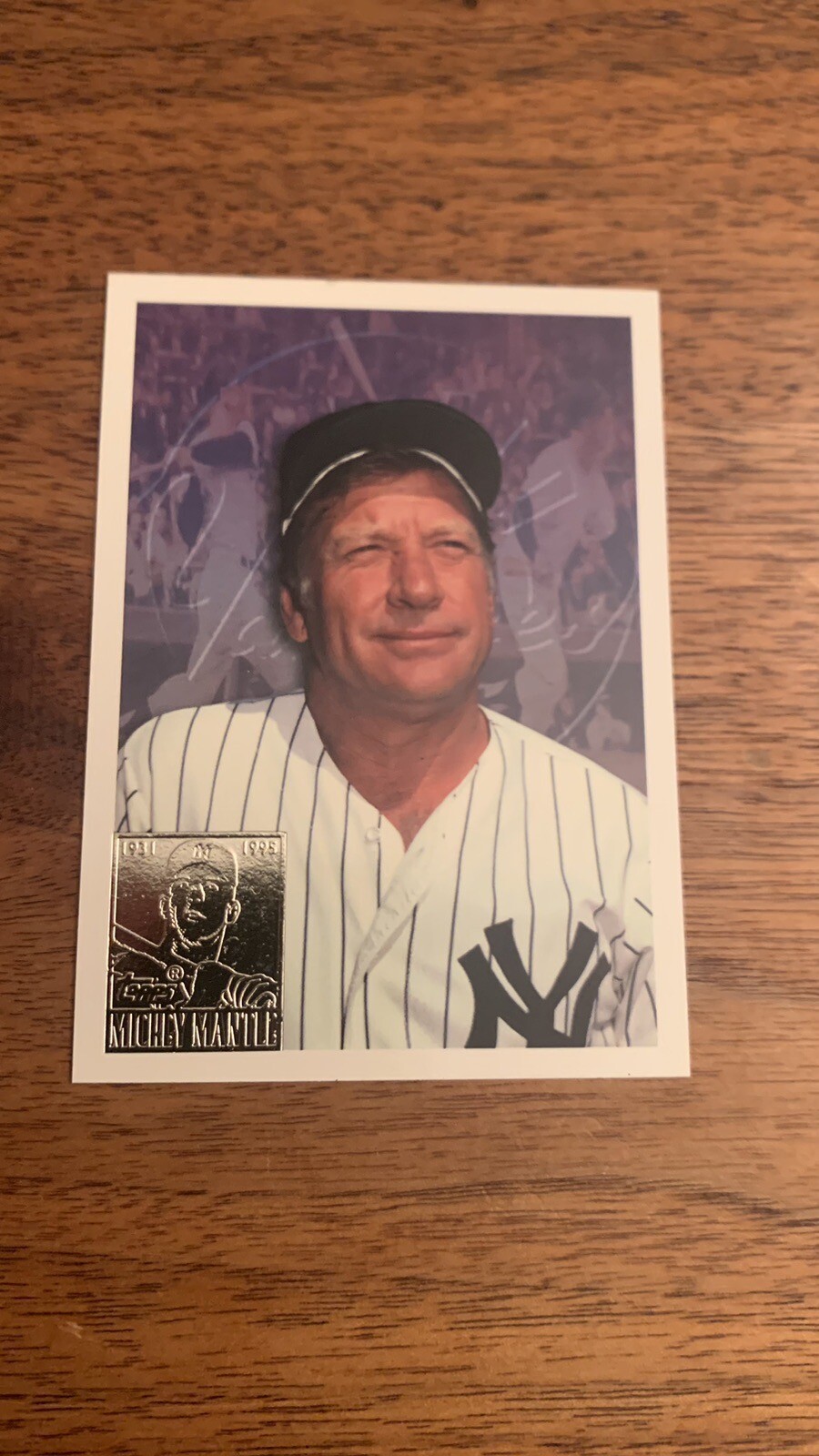 1996 Topps Chrome Mickey Mantle Commemorative NY Yankees Baseball Card #7