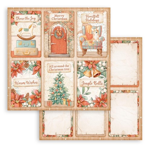 Stamperia ALL AROUND XMAS - 12" X 12" Double Sided Paper Pad 10 SHEETS Christmas - Picture 11 of 13