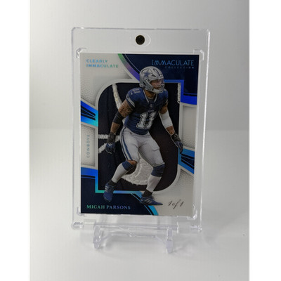 Panini 2025 Immaculate Clearly Immaculate Jerseys Micah Parsons CIJ-MP 1/1