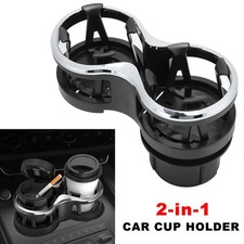 2 In 1 Universal Car Cup Holder Expander Adapter Adjustable Water Bottle Mount