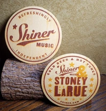 Shiner Music Beer Coaster ... Shiner Texas ...