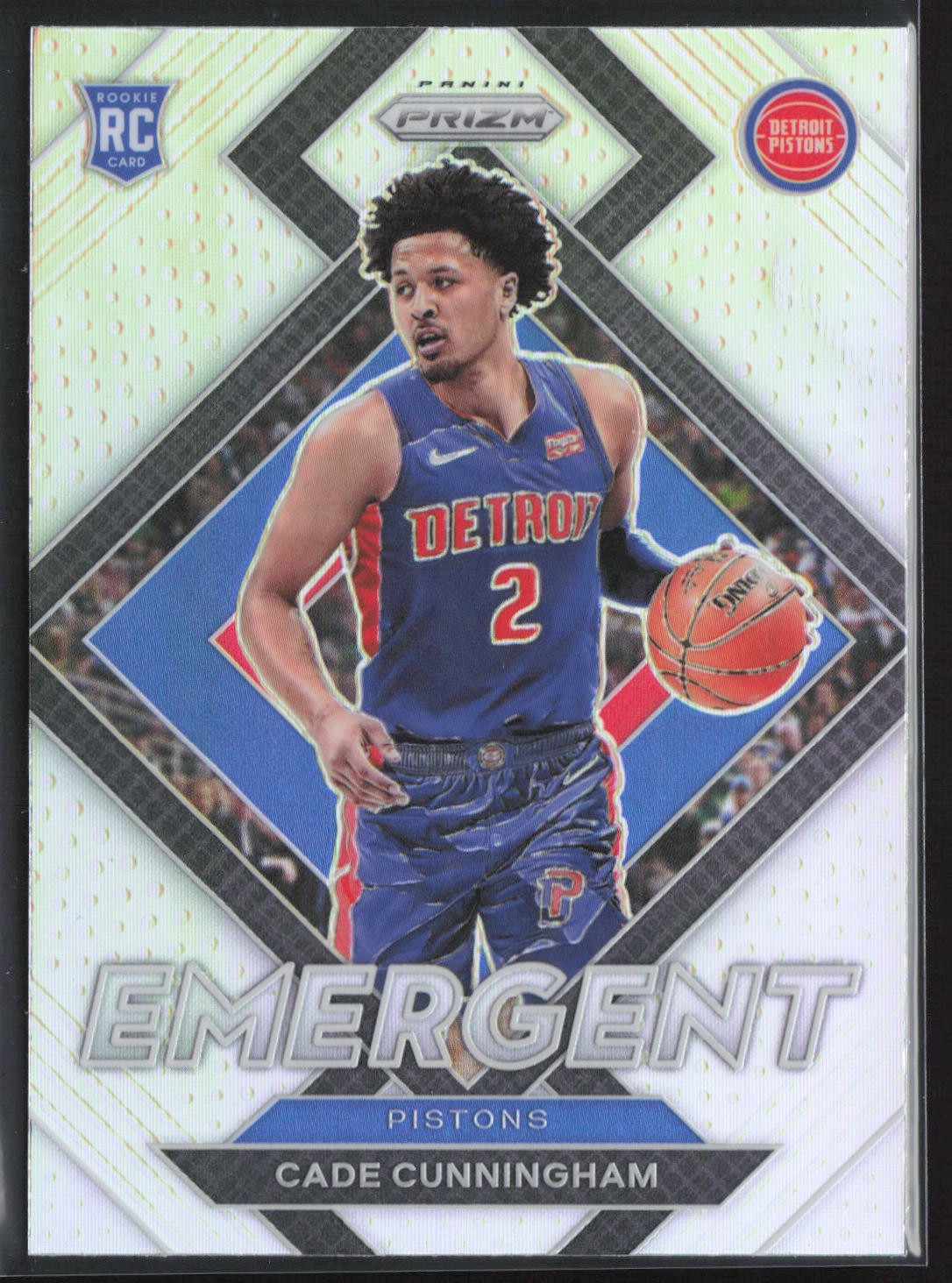 2021-22 Panini Prizm #22 Cade Cunningham Emergent Silver Rookie RC