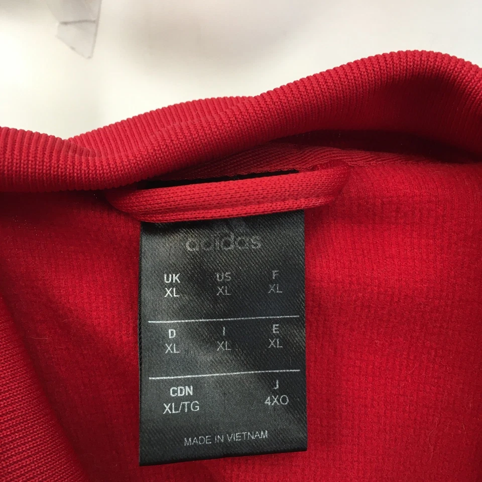 Adidas Rusia Chaqueta de Pista Roja Blanca Azul Doble Águila Logo Cremallera Completa Para Hombres XL Foto 4 de 4