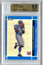 2007 Topps Finest Blue Refractor #135 Calvin Johnson Rookie #/299 BGS 9.5 HOF