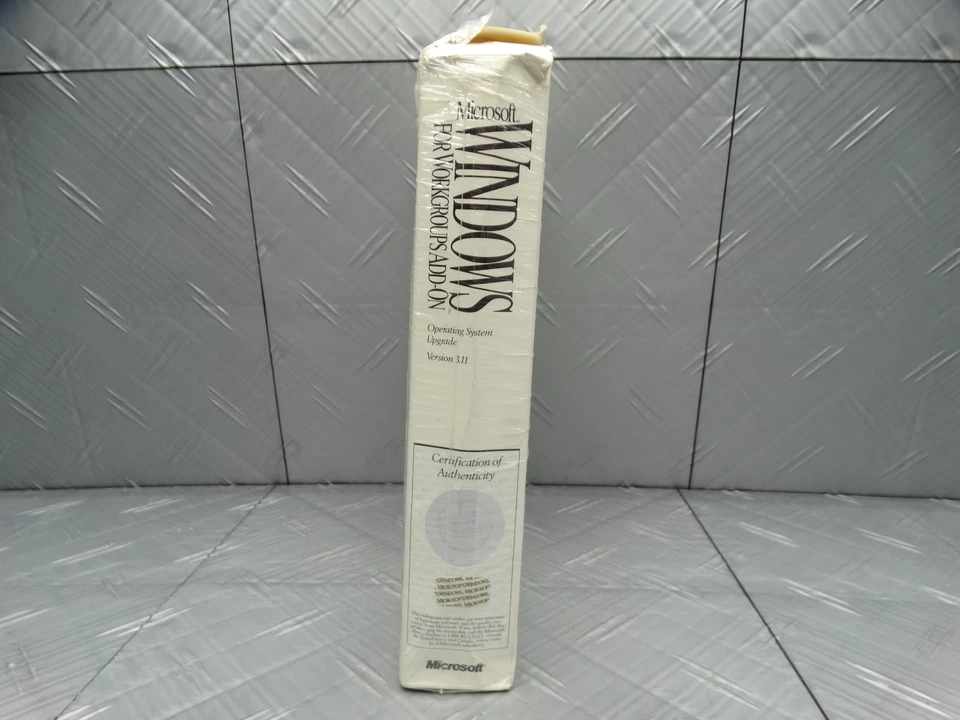 Microsoft Windows for Workgroups Add-on Upgrade for 3.1 57879 Collector SEALED - Image 2 of 4