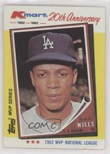 1982 Topps Kmart MVP Series Box Set Maury Wills #2 0nr3