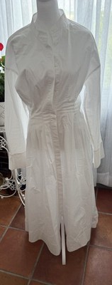 Staud Maxi White Long Sleeve Dress Size M