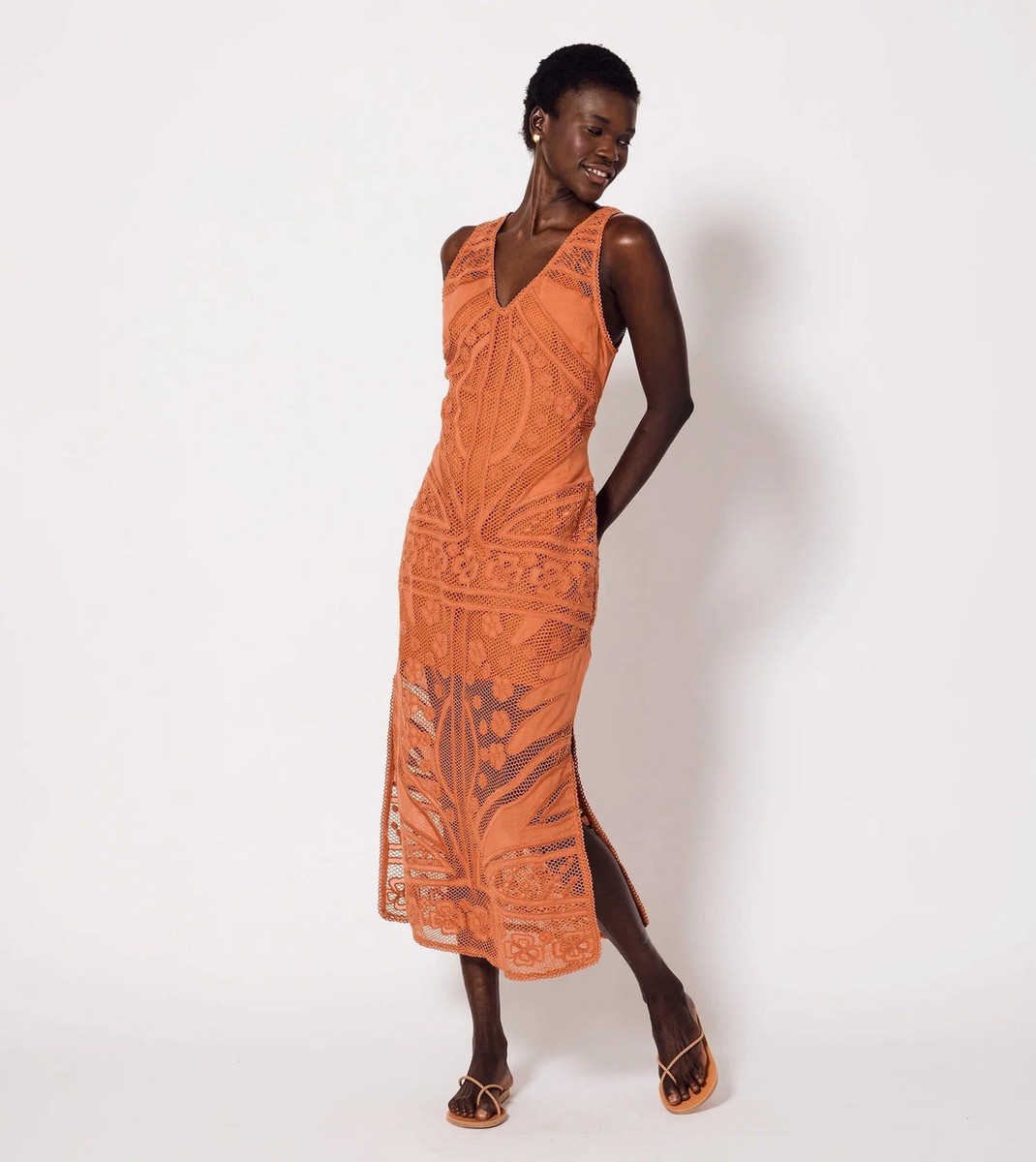 orange see through dress Sexy Orange See-through Summer Evening Dresses 2018 Trumpet / Mermaid V-Neck Sleeveless Appliques Flower Sequins Beading Floor-Length / Long Ruffle