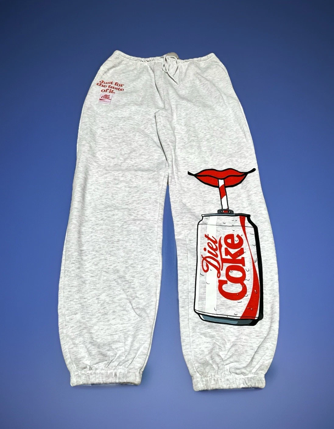 NEW Diet Coke Women’s Lt Gray Heather Jogger Sweatpants w/Pockets Size: LG