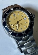 OMEGA Seamaster Professional Quartz 200m 36mm. Rare yellow Dial Box Manual