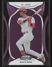 Masyn Winn 2023 Panini Chronicles #28 Certified Purple /49 St. Louis Cardinals