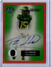 TEZ JOHNSON 2024 BOWMAN U CHROME 1955 BOWMAN ORANGE AUTO #/25