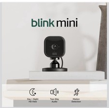 Blink Mini Indoor 1080p Wireless Security Camera Black - NEW SEALED