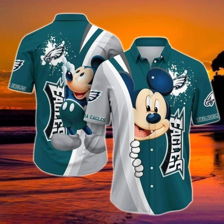 Philadelphia Football Mickey Celebration Hawaiian Shirt