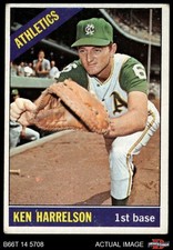 1966 Topps #55 Ken Harrelson Athletics 3 - VG