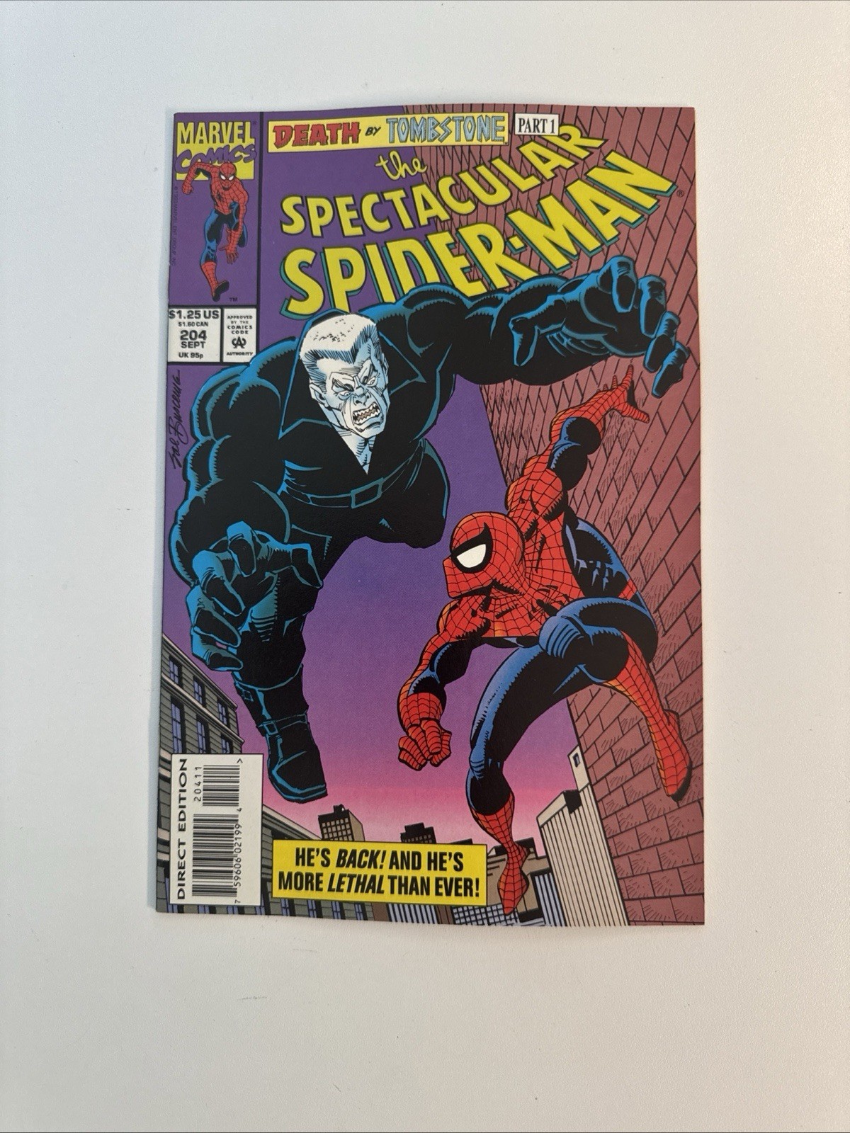 Spectacular Spider-Man #204 (1993) Death By Tombstone - Lot of 10 Comics
