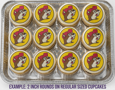 12  pc. Bucees store, edible wafer paper images for desserts CHOOSE SIZE pre cut