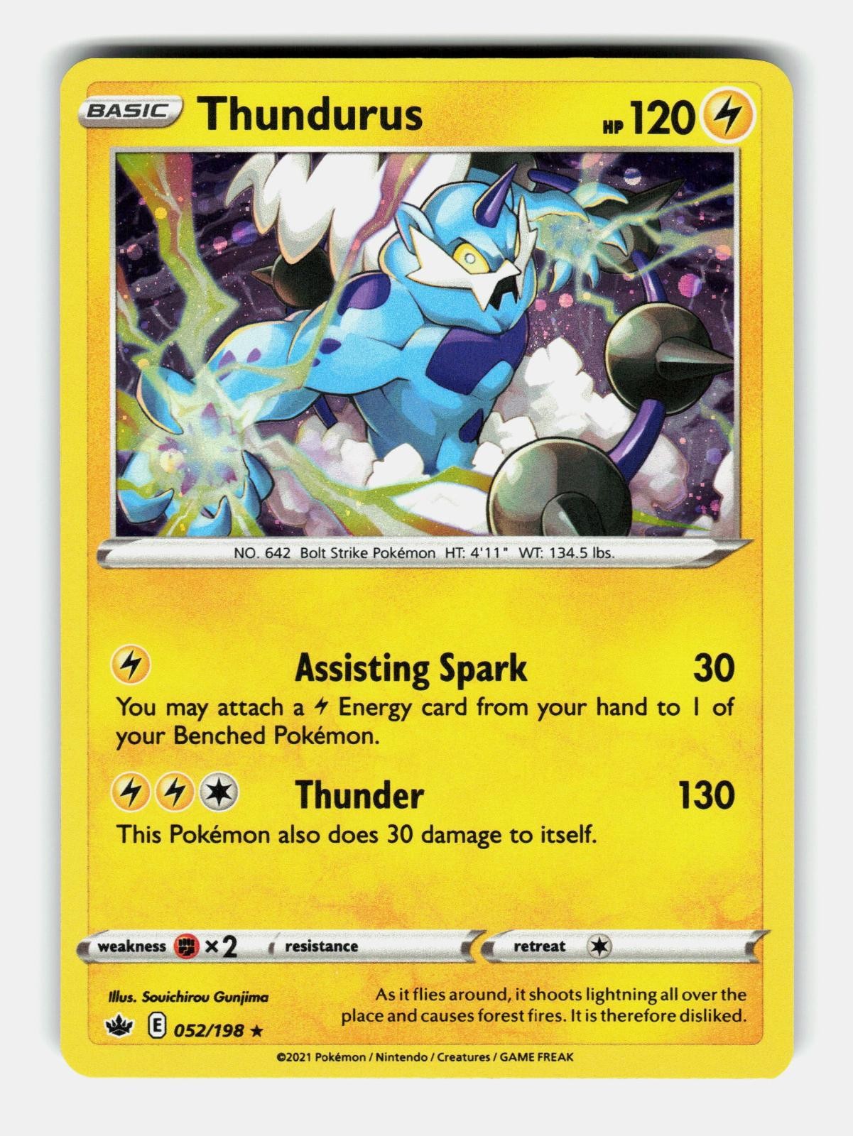 Thundurus (Cosmos Holo) 052/198 Promo Blister Exclusives Pokemon Near Mint