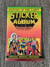 History Of The X-Men Sticker Album Series 2 Complete W/ 75 Stickers 1987