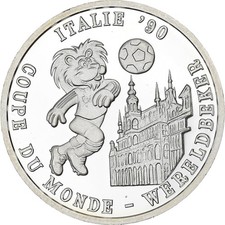 [#137065] Belgium, Token, Worldcup 1990 in Italy, 1990, Silver, MS