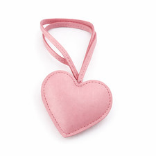 Heart Bag Charm Pink Faux Leather Charm Purse Gift For Her New in Package