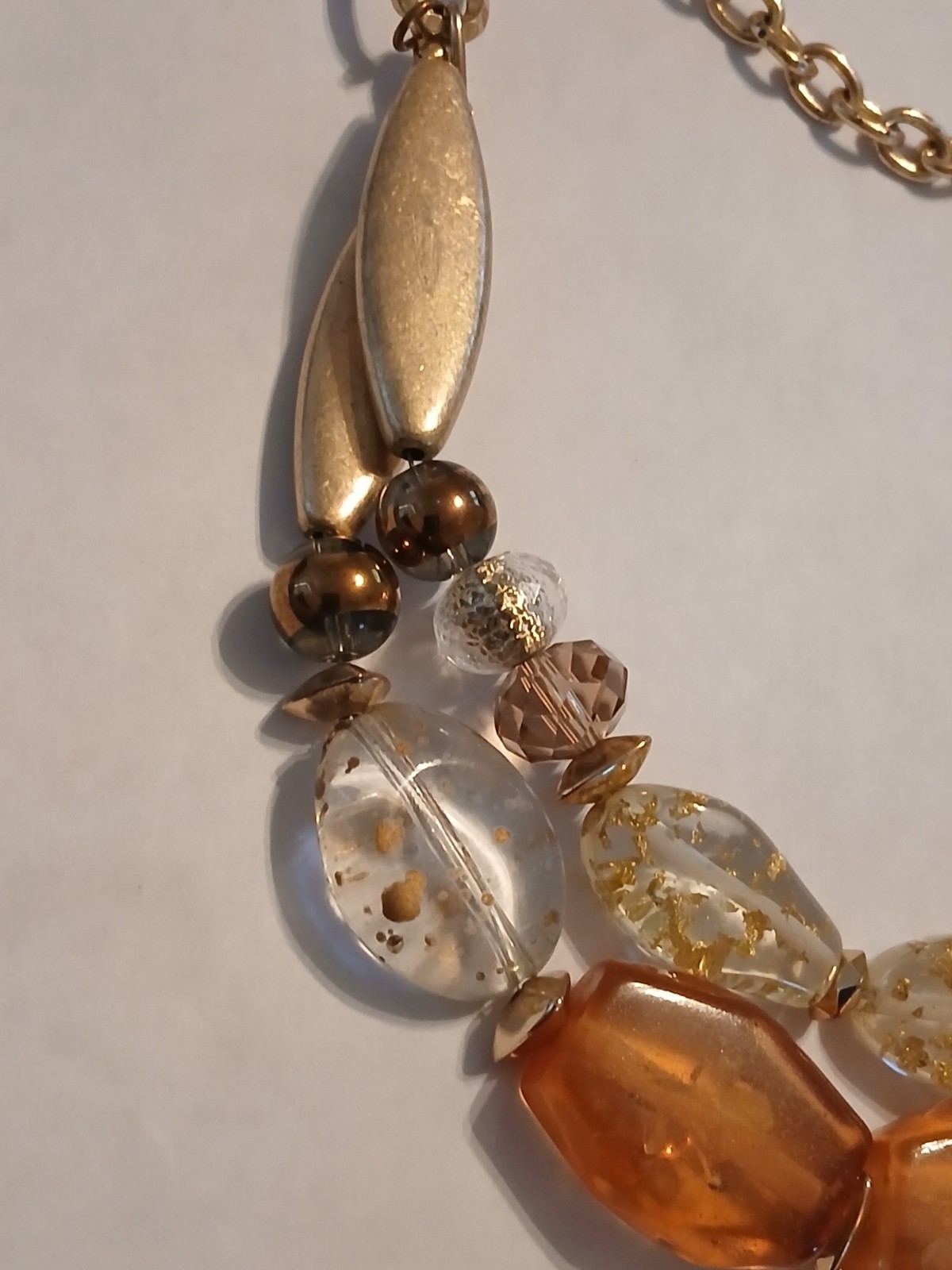 Ruby RD gold Tone Statement Necklace - image 2