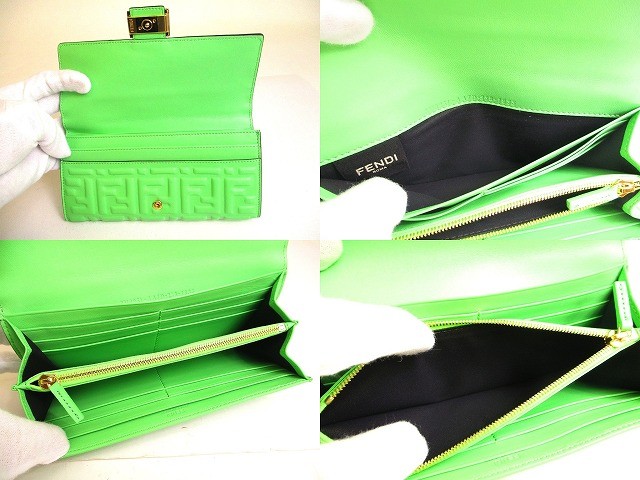 Fendi Ff Baguette Nappa Leather Bifold Wallet Continental