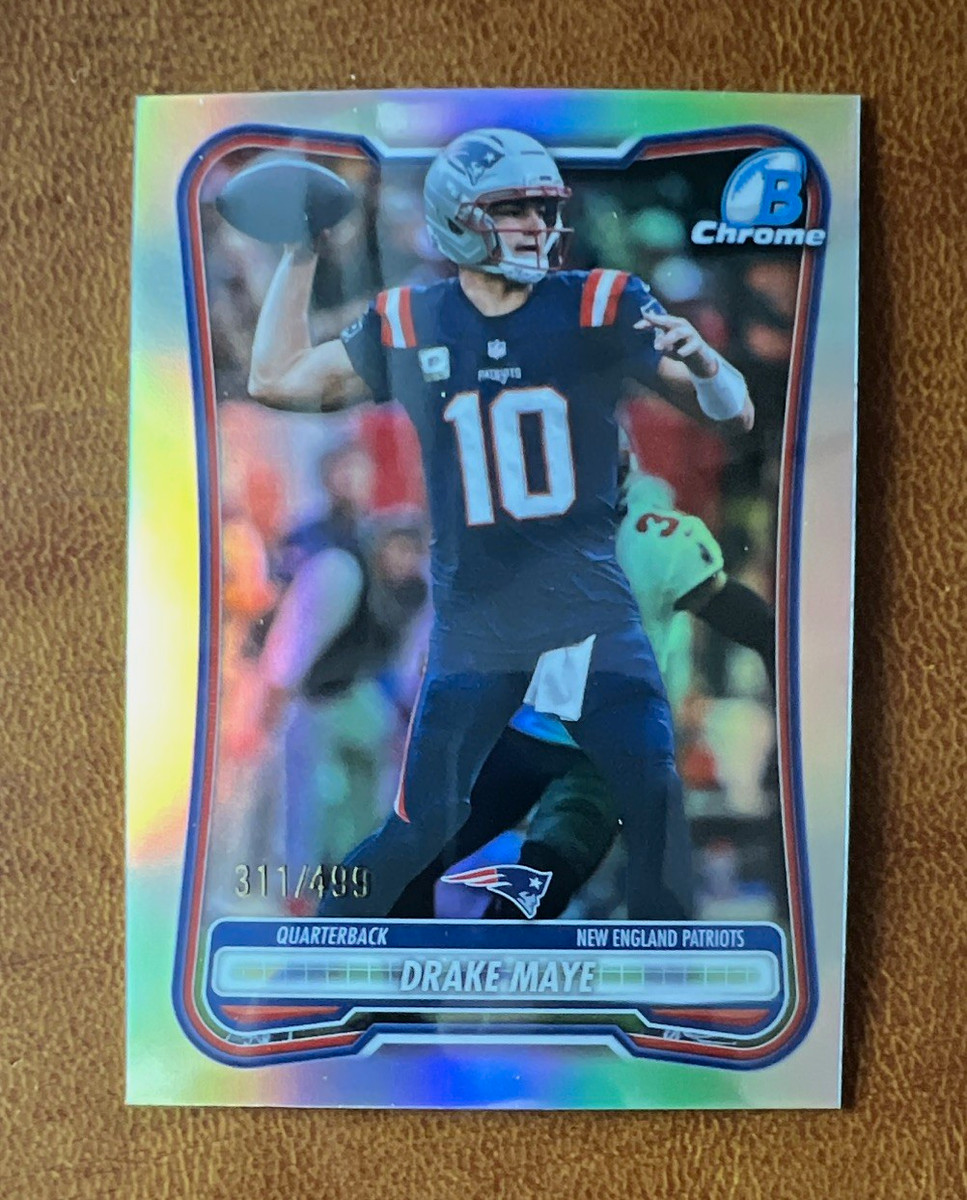 2026 Bowman Chrome Drake Maye Refractor BCV-72 Patriots #/499