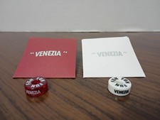 New Carnival set of 2 "Venezia" fun ship EFFY jewelry barrels both RED & WHITE