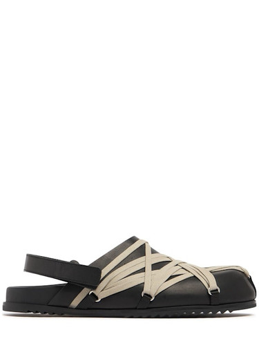 Rick Owens - Megalaced mules - Black - Picture 1 of 4