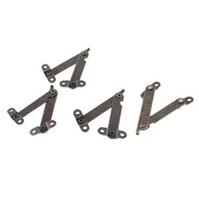Maison Métal Armoire penderie Boîte Couvercle charnière Support ton Bronze 4pcs