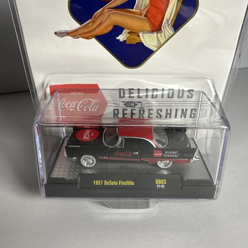 M2 Machines Coca Cola 1957 DeSoto Fireflite BB03 1:64 Diecast Limited Edition - Image 3 of 4